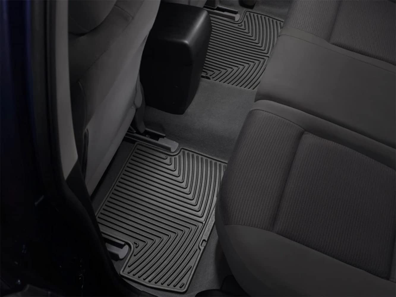 Rear All-Weather Floor Mats for Toyota Yaris Sedan 2007 - 2011 Grey